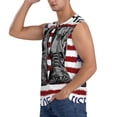 thumbnail image 3 of Picia Home Of The Free Because Of The Brave mens Cotton Tank Undershirts , Moisture-wicking Ribbed Tanks, Lightweight Cotton Tank Undershirts-Large, 3 of 8