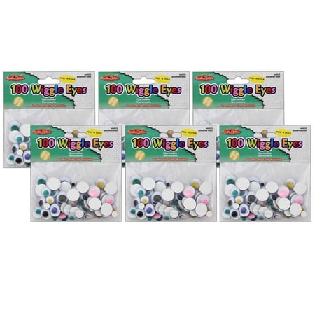 UPC: 0194629008513 | Charles Leonard Wiggle Eyes Peel n Stick Assorted Colors and Sizes 100 Per Bag 6 Bags