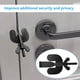 thumbnail image 3 of 2 Pzs Cerradura de Puerta Portátil, Bloqueador de Seguridad para Puerta Delantera, Cerradura de Puerta para Dormitorio, Dispositivo de Bloqueo Anti-Lobo, Viajes, Cerradura de Puerta Interior para Hot, 3 of 5
