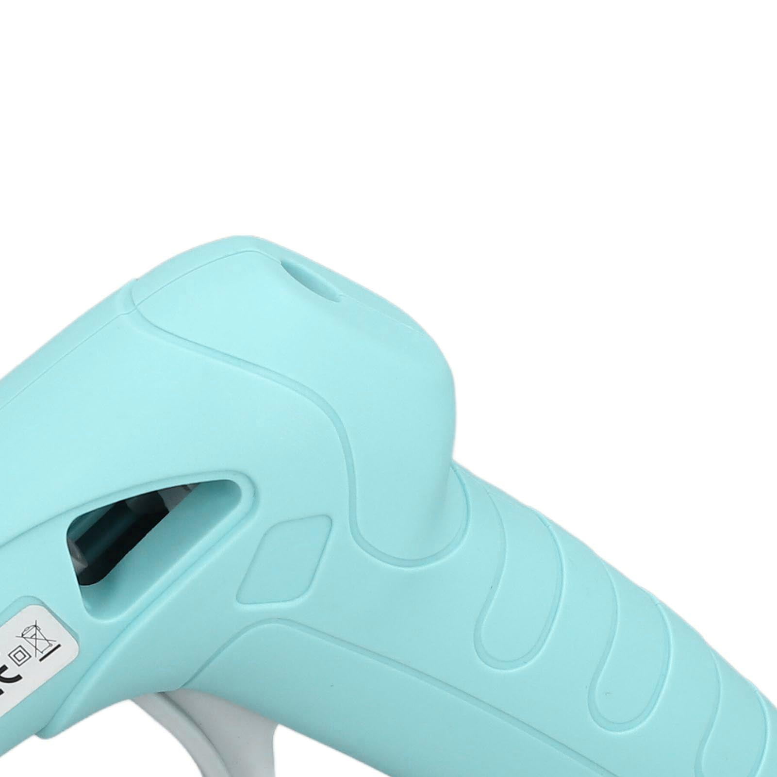 Nieyigj Hot Melt Glue Gun Kit USB Rechargeable Cordless Mini Device With 30 Pcs Adhesive Bars Tool Bag Silicone Pad Anti-Drip Design for Home DIY Crafts Arts Repair - Green