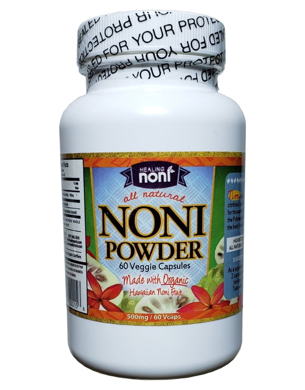 Healing Noni™ Made with Organic Noni Powder (Single 60ct 500mg Bottles