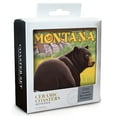 thumbnail image 2 of Montana, Black Bear in Forest (Absorbent Ceramic Coasters Set of 4 Matching Images, Cork Back, Kitchen Table Decor), 2 of 3