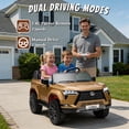 thumbnail image 3 of Track Seven Licensed Lexus GX550 24V Kids Ride on Car, 2-Seater Electric Car with Remote Control, Bluetooth, LED light, 4-Wheel Suspension, 20" Wide Seat, 24V Ride on Toy for Boys Girls Age 3+, Brown, 3 of 8