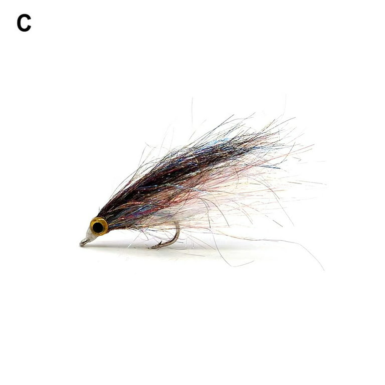 5 Pcs Fly Fishing Flies Insect Bug Hook Lures Bait ice fish shrimp luya  fish hook 