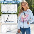 thumbnail image 6 of chaqlin Axolotl Hoodies for Girls 14-16 Trendy Zip up Hoodie Sweatshirt Lightweight Loose Hooded Jacket Causal Long Sleeve Zipper Sweaters with Pockets, 6 of 7