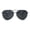 Gunmetal Black, variant on Timeless Classic Aviator Style Metal Rim Spring Hinge Sunglasses Gold Green