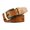 Dark Brown, variant on Men's PU Belt With Classical Pin Buckle Embossing Letter Pattern Waistband For Professional And Leisure Outfit