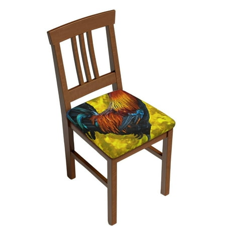 

Sigee Colorful Rooster for Square Chair Cushion Covers for Furniture Protector Couch Cushion Slipcovers-Six Piece