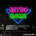 thumbnail image 3 of Craftnamesign Retro Game Neon Sign for Game Room Arcade Casino Wall Decor, 3 of 5