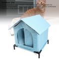 thumbnail image 4 of Maison pour Chat Extérieure, Abri Isolé Imperméable et Résistant pour Chat Sauvage en Hiver, Maison Surélevée pour Chat Sauvage, Abri pour Chats Errants Intérieur Extérieur, Chiens, 4 of 7