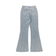 thumbnail image 3 of YueHuiYing Women's High Waisted Flared Jeans Stretch Slim Fit With Pockets Street Fashion Denim Pants Comfortable Bottoms For Women Trendy Daily Wear, 3 of 9