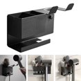 thumbnail image 1 of Soporte para secador de pelo Baoblaze Aluminio negro almacenamiento duradero, 1 of 7