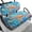 Turtle and Coral Pattern, variant on HUIACONG Turtle and Coral Pattern Anti-Slip Golf Seat Covers for Cart, Washable Soft Foldable Design Golf Cart Seat Covers 2 Piece for EZGO Ezgo Golf Cart