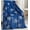 Hanukkah, variant on Velvet Touch Holiday Throw Fleece Blanket (50" x 60") - Mistletoe