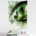thumbnail image 1 of Abstract Tapestry, Surreal Natural Art a Swan Floating in Eye and Flying Butterflies, Fabric Wall Hanging Decor for Bedroom Living Room Dorm, 5 Sizes, Green Black White, by Ambesonne, 1 of 1