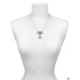thumbnail image 3 of Delight Jewelry Silvertone Love Banner on Pink Crystal Heart Multi-Colored Crystal Mom Charm Necklace, 3 of 5