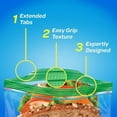 thumbnail image 2 of Ziploc® Sandwich Bags with Grip 'n Seal Technology, 90 Bags, 2 of 5