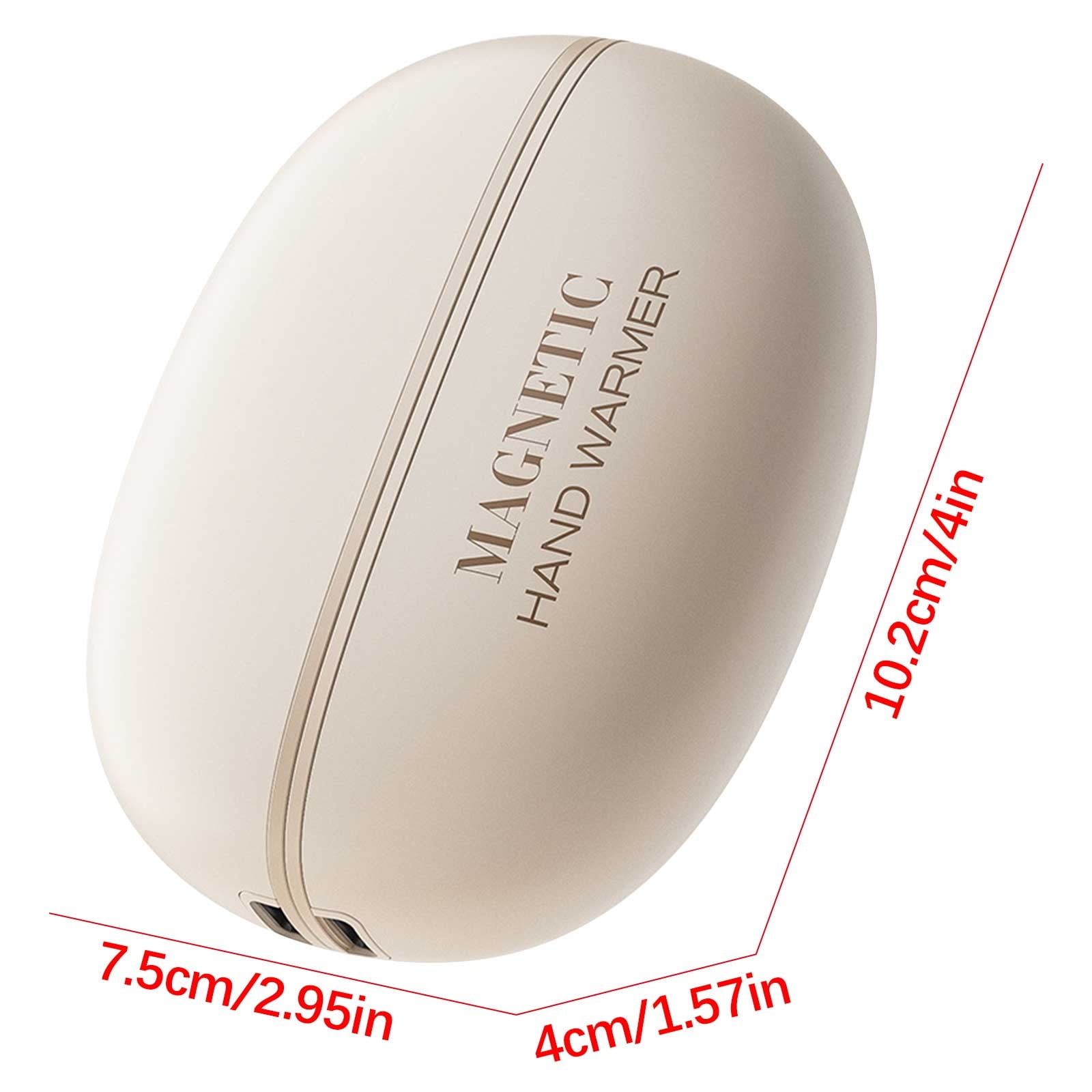 Magnetic Detachable Hand Warmer 2-in-1 USB Rechargeable, Instant 3-Second Heating 3 Temperature Settings Long-Lasting Warmth for Outdoor Camping Winter Travel Use