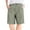 Green, variant on Pxkloy Womens Dressy Casual Shorts Elastic Waist Summer Cotton Linen Lounge Shorts Button Business Work Shorts Mid Rise 2025 Trendy Summer Short with Pockets Black,M