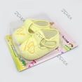thumbnail image 4 of Lovely Newborn Infant Baby Girl Double Heart Shoes Sneaker Anti-slip Soft Sole Breathable Prewalker, 4 of 4