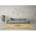 thumbnail image 3 of Ahgly Company Indoor Round Medallion Brown Traditional Area Rugs, 3' Round, 3 of 4