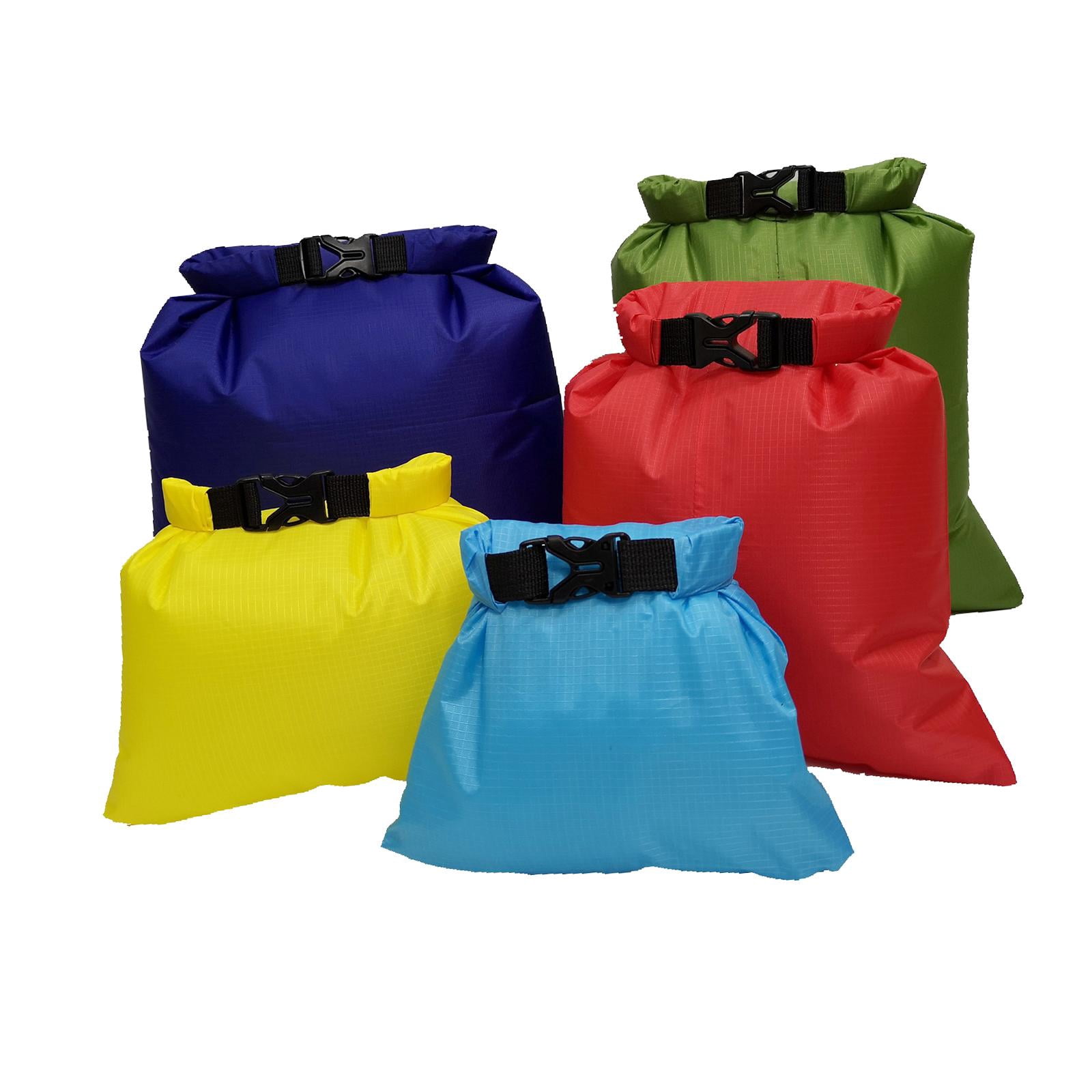 harayaa 5 Pieces Dry Bag Marine 1.5L 2.5L 3.5L 4.5L 6L Portable Multifunctional Multiple Style D