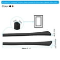 thumbnail image 2 of Uxcell Glasses End Tips Eyeglass Anti Slip Ear Sock Pieces Tube Sleeve Silicone Style 2, Black Brown 12 Pairs, 2 of 5