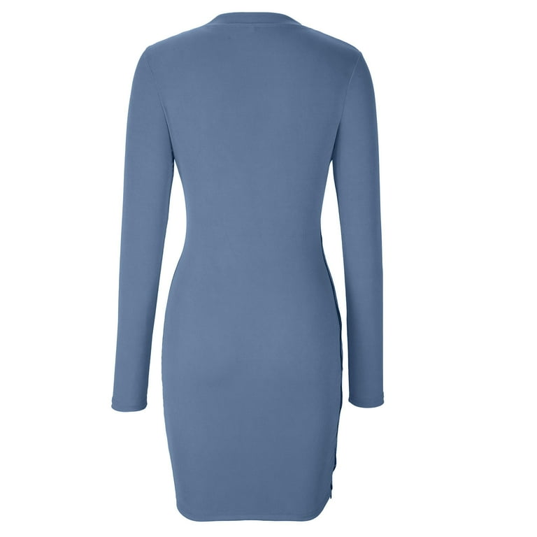 light blue tight fitted dress Essential Glamour Rhinestone Pearl Mini Dress main image 1