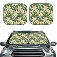 thumbnail image 2 of Fotbe Lilies Flowers 2-Piece Car Windshield Sun Shade | Sun Blocker for Car Windshield | Foldable Automotive Interior Accessories for Sun Protection-Large, 2 of 7