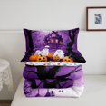 thumbnail image 4 of YST Cute Halloween Ghost Full Comforter Set,Pumpkin Bats Ghost Bedding Set for Kids Halloween Home Decor,Horror Castle Bat Quilt Bed Set Spooky Halloween Tree Bed Comforter Set 3Pcs, 4 of 5