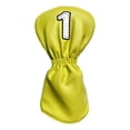 thumbnail image 1 of Cubierta de la cabeza del palo de golf Zulema PU para maderas amarillo, 1 of 8