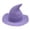 Purple 06#, variant on Lightweight Stretchy Halloween Pointed Wizard Hat, Wide Brim Witch Hat Costume Accessory, Comfort Fit for Halloween Themed Party, Role Play & Daily Styling Orange