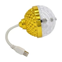 360 Degree Automatic Rotating Disco Light Crystal Design USB Plug Easily Setup Small Disco Light for Dance Floors