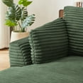 thumbnail image 4 of MAYEERTY Oversized Corduroy Chaise Lounge Sofa, Modern Couch with Spring Cushion for Apartment, 45*65*36"Green, 4 of 9