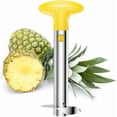 thumbnail image 1 of Pineapple Cutter, Stainless Steel Pineapple Corer and Slicer, Fruit Core Removal Tool, Easy to Clean (Yellow), 1 of 5