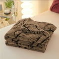 thumbnail image 6 of Blanket, Banana Leaf Print Blanket Thickened And Warm Throw Blanket Suitable For Naps And Relaxation Suitable For Use In The Bedroom Or On The Sofa, 6 of 6