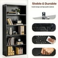 thumbnail image 6 of CONCETTA 5 Shelf Bookcase, 53 Inch Tall Floor Standing Open Bookshelf for Home Office and Living Room, Black, 6 of 8