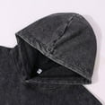 thumbnail image 3 of Qqonsie Hooded Sweatshirt Unisex Black Casual Washed, S-2XL, 3 of 7
