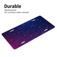 thumbnail image 4 of Zufioo Neon Glitter Print Car Aluminum Front License Plate, 12x6 Inch Decorative Personalized Car License Plate Car Accessories, 4 of 8