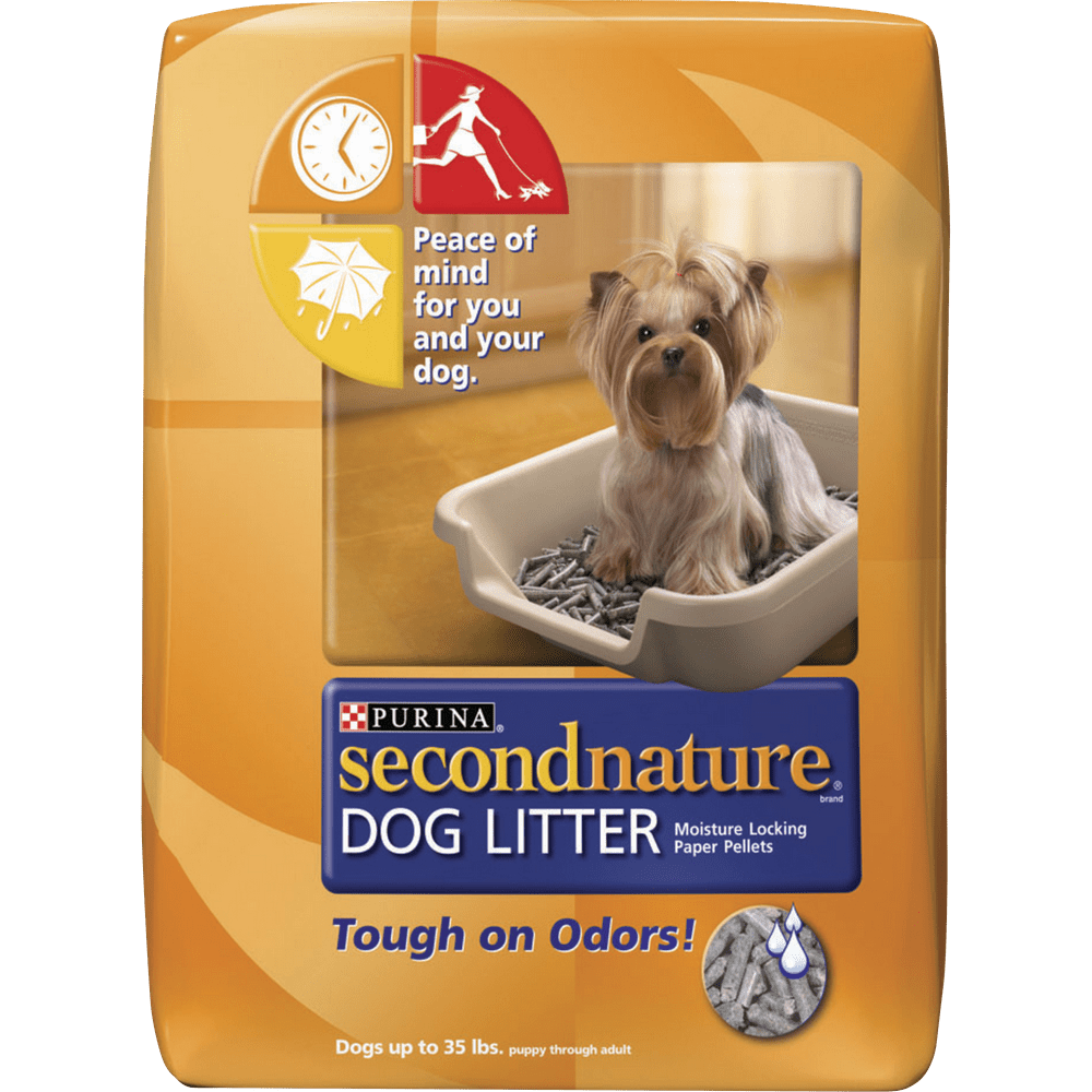 Purina SecondNature Non Clumping Paper Dog Litter, Moisture Locking