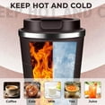 thumbnail image 5 of Insulated Coffee Tumbler 12 oz,Stainless Steel Coffee Mug with Lids, Travel Coffee Mug Leak Proof, Double Wall Vacuum Insulated Reusable Coffee Cup, Keep Drinks Hot and Cold, Dark Chocolate, 12 Ounce, 5 of 14