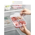 thumbnail image 1 of Yidarton Refrigerator Fresh Transparent Four-compartment Soft Lid Storage Box With Lid Meat Sorting Box Onion Ginger Garlic Side Dish Box New, 1 of 9