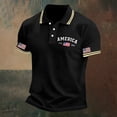 thumbnail image 4 of RMGVDSD Mens Polo Shirts 4th of July Patriotic Shirt Short Sleeve Casual Collared Shirt 250th Anniversary USA Shirts Graphic Print Independence Day Tops Basic Golf Shirts, 4 of 5