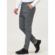 thumbnail image 2 of Lars Amadeus Pantalones pitillo pahombre Pantalones de vestir de lápiz con frente plano de color sólido Gris oscuro XL, 2 of 6