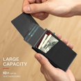 thumbnail image 3 of Slim Card Holder Wallet for Men,RFID Blocking,Minimalist Pop Up Card Holder,Can holds 10+ Cards,Gifts for Men, 3 of 5