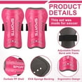 thumbnail image 2 of Hengguang 2 Pairs of Kids Shin Guards with Girls Soccer Socks, Protective Soccer Shin Guards Soccer Gear for 6-10 Years Old Girls Boys Children Teens Games Protection Equipment, 2 of 7