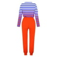 thumbnail image 5 of Puntoco Traje Casual Con Cordón Y Cuello Redondo De Manga Larga Con Estampado Holgado A La Moda Para Mujer Naranja Xxxl, 5 of 5