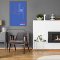 thumbnail image 5 of Epic Art 'IAD Airport Layout' by O8 Left, Acrylic Glass Wall Art, 24"x36", 5 of 8