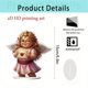 thumbnail image 2 of Uuiauoio Valentine's Day Decorations 2D Acrylic Angel Desktop Statue Cupid/Couple Valentine's Day Figurine Romantic Decoration Table Home Party Ornaments, 2 of 6