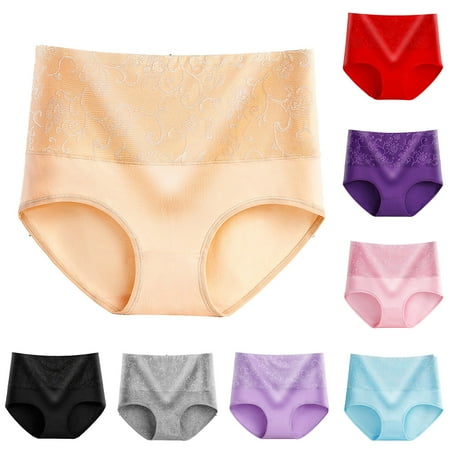 Womens Underwear  High Waist Cotton Underwear Soft Underwear Super Stretchy Briefs Cotton High Waist Underwear for Women Full Coverage Panties Women  Soft Comfortable Briefs Panty